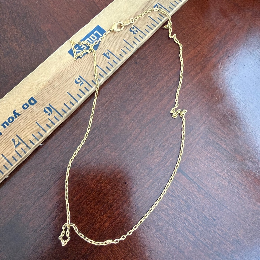 Stamped SO Gold Tone Necklace